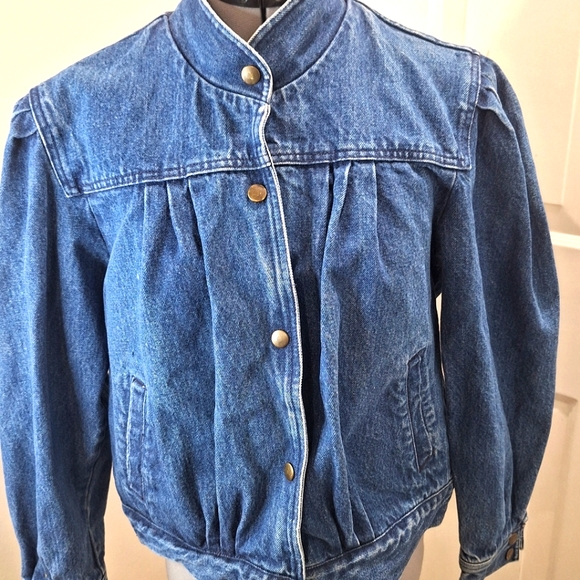Jean Jacket Snap Front Size L - Picture 1 of 6